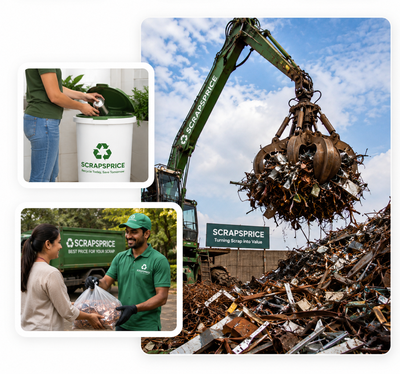 E-waste recycling team